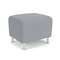 Lesro Siena Lounge Reception 1 Seat Bench, Brushed Steel, RS Fog Upholstery SN1001 - alternate 3